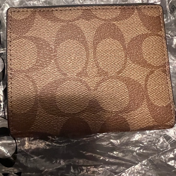 Authentic Coach Black & Brown Crossbody Bag with Matching Wallet